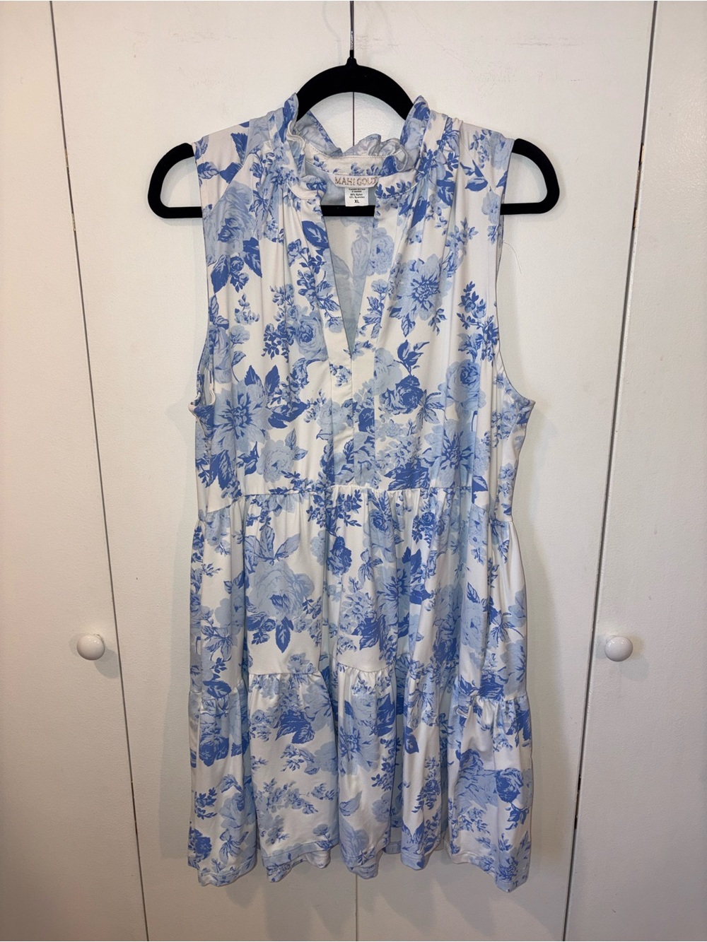 Mahi Gold Tiered Dress Size XL